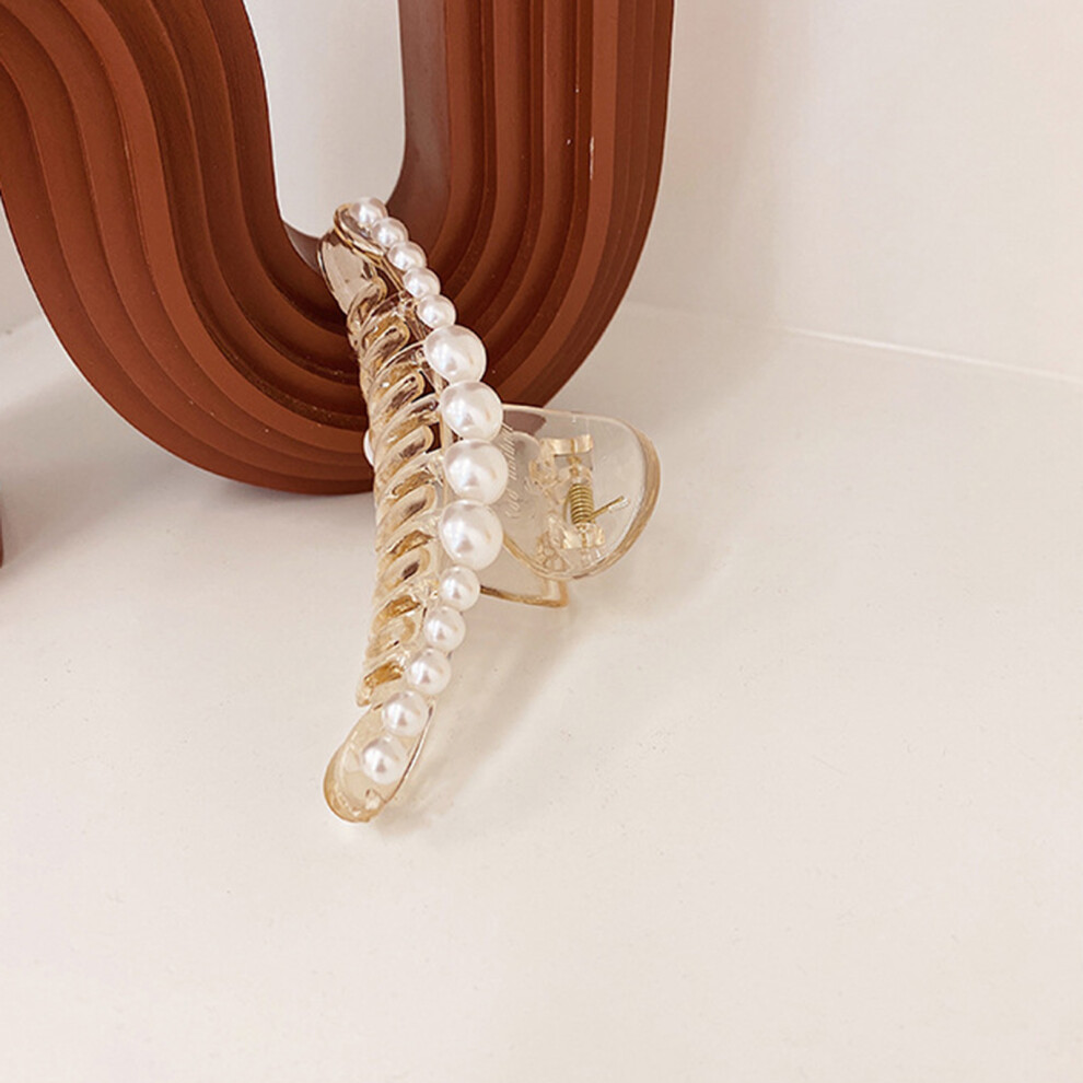 Reach-Tools Pearl Hair Claw Clip For Women - Thin/Thick Hair