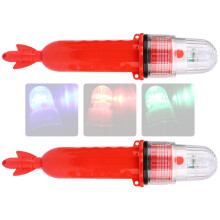 Portables LED Fish Attractor Light 3V lage-Drie flitsen