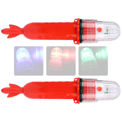 Portables LED Fish Attractor Light 3V lage-Drie flitsen