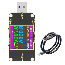 USB Tester Type-C PD Digital Voltmeter Voltage Current Meter Ammeter Detector Power Bank Capacity Charger A3 8A 240W