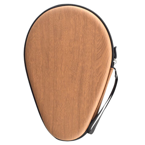 Étui pour raquette de tennis de table, boîtier-Grain de bois