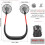 Ventilateur de cou portable rechargeable par USB, 3 vitesses, mains libres 4
