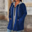 Dam Plus Size Huva Vindjacka Loose Fit Långärmad 1