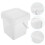White PP Paint Bucket with Lid and Handle 7.5L 1