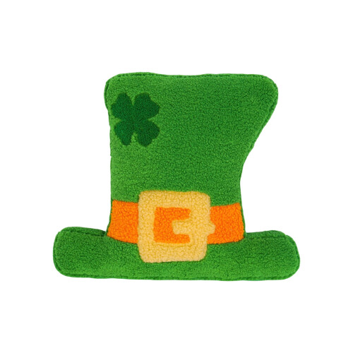 St. Patrick's Day-kudde hattformad kudde 41x33 cm