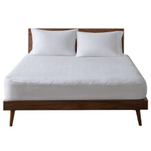 Surmatelas matelassé en coton blanc pour matelas Twin XL