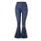 Dames denim micro trompetbroek met hoge taille 4