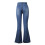 Dames denim micro trompetbroek met hoge taille 3
