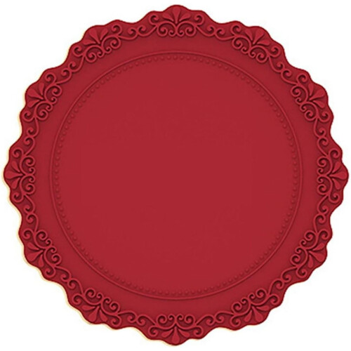 Set roter Silikonuntersetzer, 9,1 Stück 1