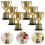 Coppe trofeo dorate in plastica, 6 pezzi 1