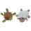 Turtle-shaped crochet drink coasters handmade set of 4 5