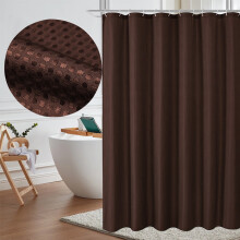 Rideau de douche en polyester imperméable et résistant à la moisissure, 70 x 70 pouces