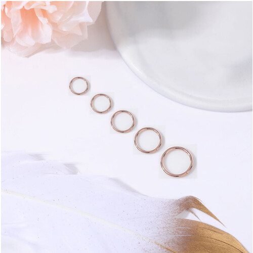 Septumring i roségull, 20G 1