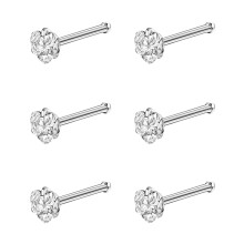 Szív Orr Csont Piercing Szett 6 Darabos