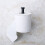 Toiletpapirholder i rustfrit stål, sort, 304-grade 6