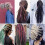 Extensões de cabelo LELINTA Crochet Locks, 20 polegadas, 8 cores 6