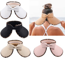 Vikbar solhatt i kakifärg för vår och sommar, dam