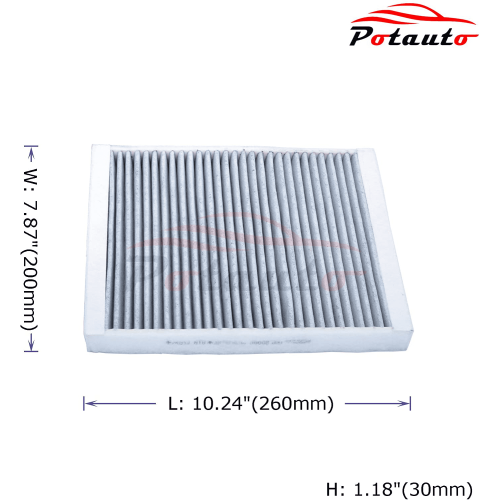 POTAUTO Kabinenluftfilter Aktivkohle CF10369 1