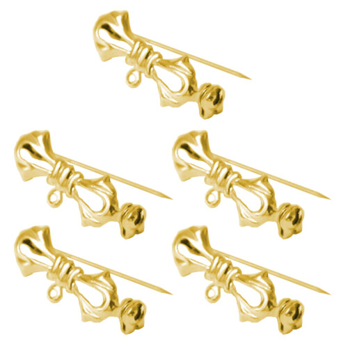 Collier de veste de costume, broche fixe, nœud papillon,-Or