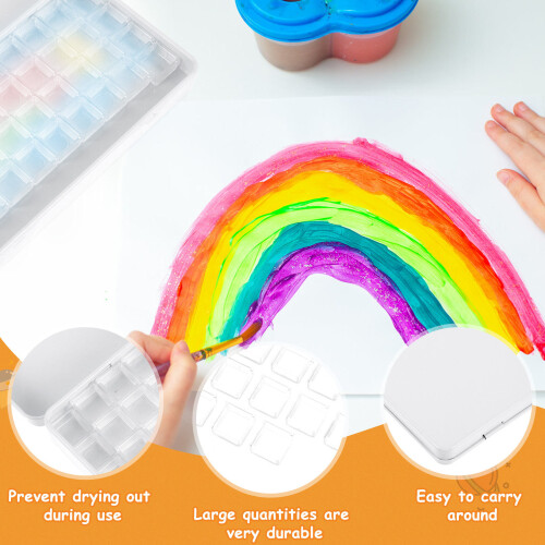 Set cutie acuarelă, paletă din plastic, 1 set 1
