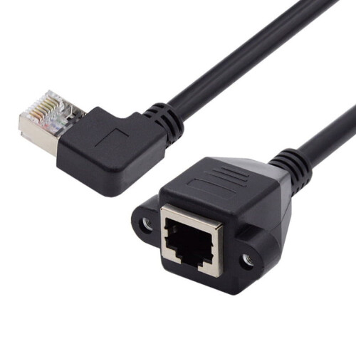 Predlžovací kábel Cat6 Ethernet, pravouhlý, 8P8C samec - 1