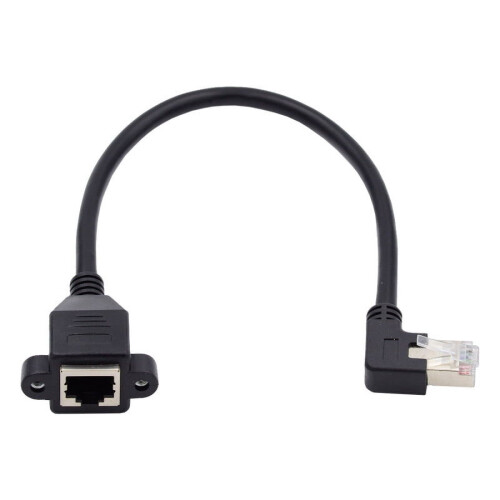 Predlžovací kábel Cat6 Ethernet, pravouhlý, 8P8C samec - 2