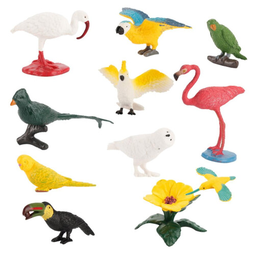 Uccellini giocattolo per bambini, 10 pezzi