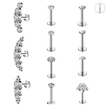 Set med tryckbara läppstift, 16G, 11 st kubisk zirkonia