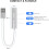 USB-lydkort ekstern lydadapter 3,5 mm stereo til 2