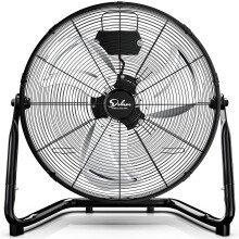 Stojací ventilátor 20 palců, vysoká rychlost, 3 rychlosti, odolný kov