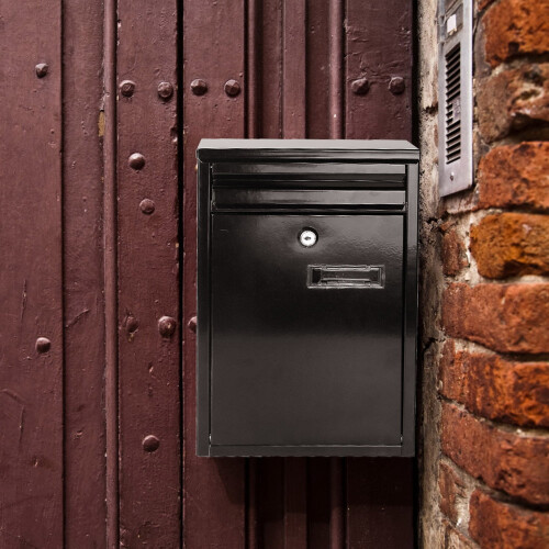 Boîte aux lettres murale verticale verrouillable, capacité moyenne 1