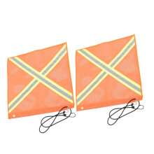 Varningsflagga Säkerhetsreflekterande nätflagga 2 st