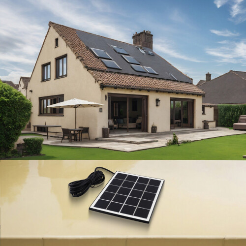 Panou solar monocristalin 10W5V, rezistent la intemperii, IP65, pentru 2