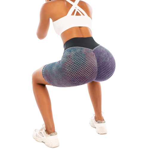 Højtaljede yogashorts til kvinder med baldeløft og 2