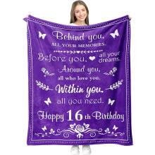 Pătură Sweet16Birthday pentru fete, 127 x 152 cm
