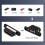 Juego de 5 conectores hembra Micro-B USB 2.0 8