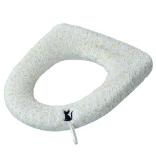 Coussin de siège de toilette à motif floral en velours doux nuage (1 pièce)