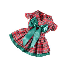 Déguisement de chien Buffalo à carreaux rouges et verts pour les fêtes, taille XL