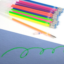 Glitter Gelpen Refills 0,5 mm Neon 12 stk.