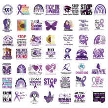 Car Sticker Domestic Violence Awareness 50 Pack