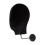 Wall Mount Mannequin Head Display Rack Black Flannel 4