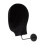 Wall Mount Mannequin Head Display Rack Black Flannel 5