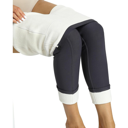 Damleggings med fleecefoder och fickor, hög midja 1