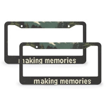 Aluminum License Plate Frames 6x12in 2 Pack