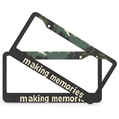 Aluminum License Plate Frames 6x12in 2 Pack 1