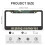 Aluminum License Plate Frames 6x12in 2 Pack 3