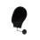 Wall Mount Mannequin Head Display Rack Black Flannel 2