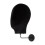 Wall Mount Mannequin Head Display Rack Black Flannel 3
