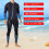 Men's Neoprene Wetsuit Thermal Waterproof 3mm Medium 4