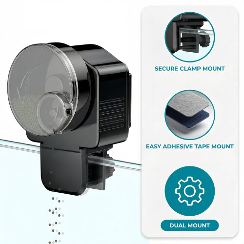 Automatic Fish Feeder 60 ml Adjustable Timer for Pellets 2